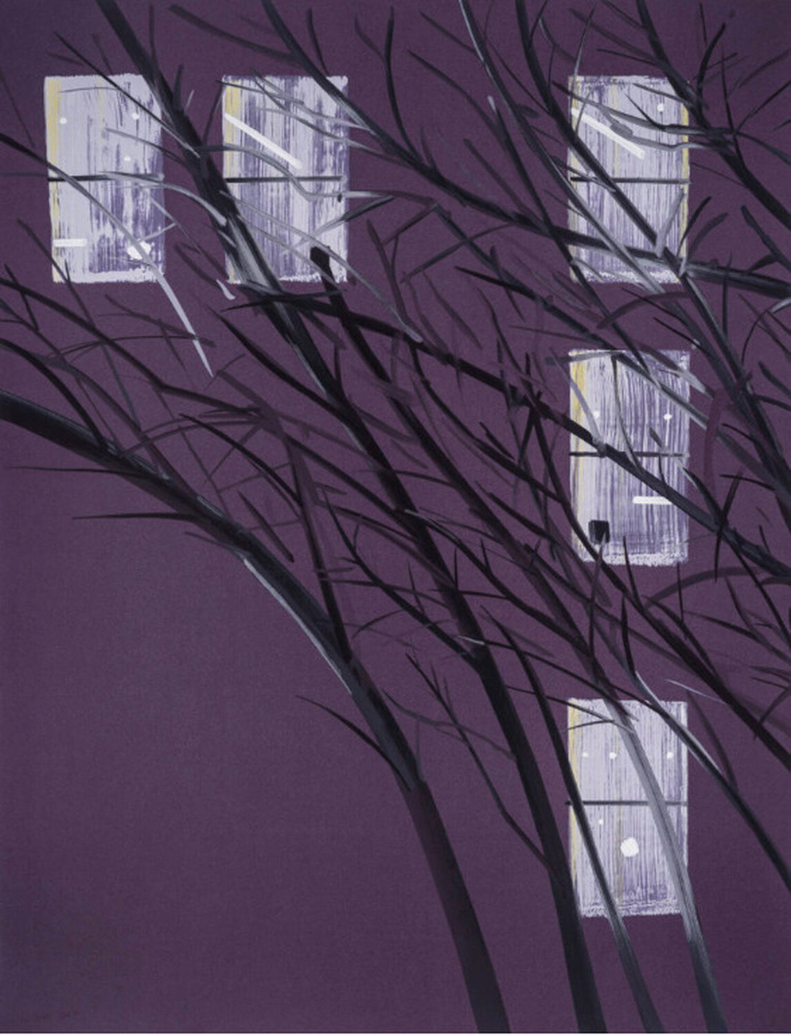 Alex Katz, Purple Wind Alex Katz Afdruk te koop