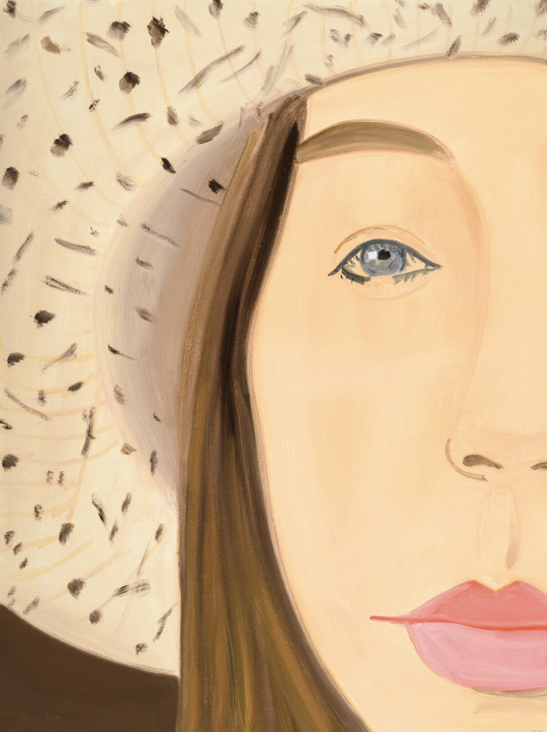 Straw Hat 2 Alex Katz Afdruk te koop