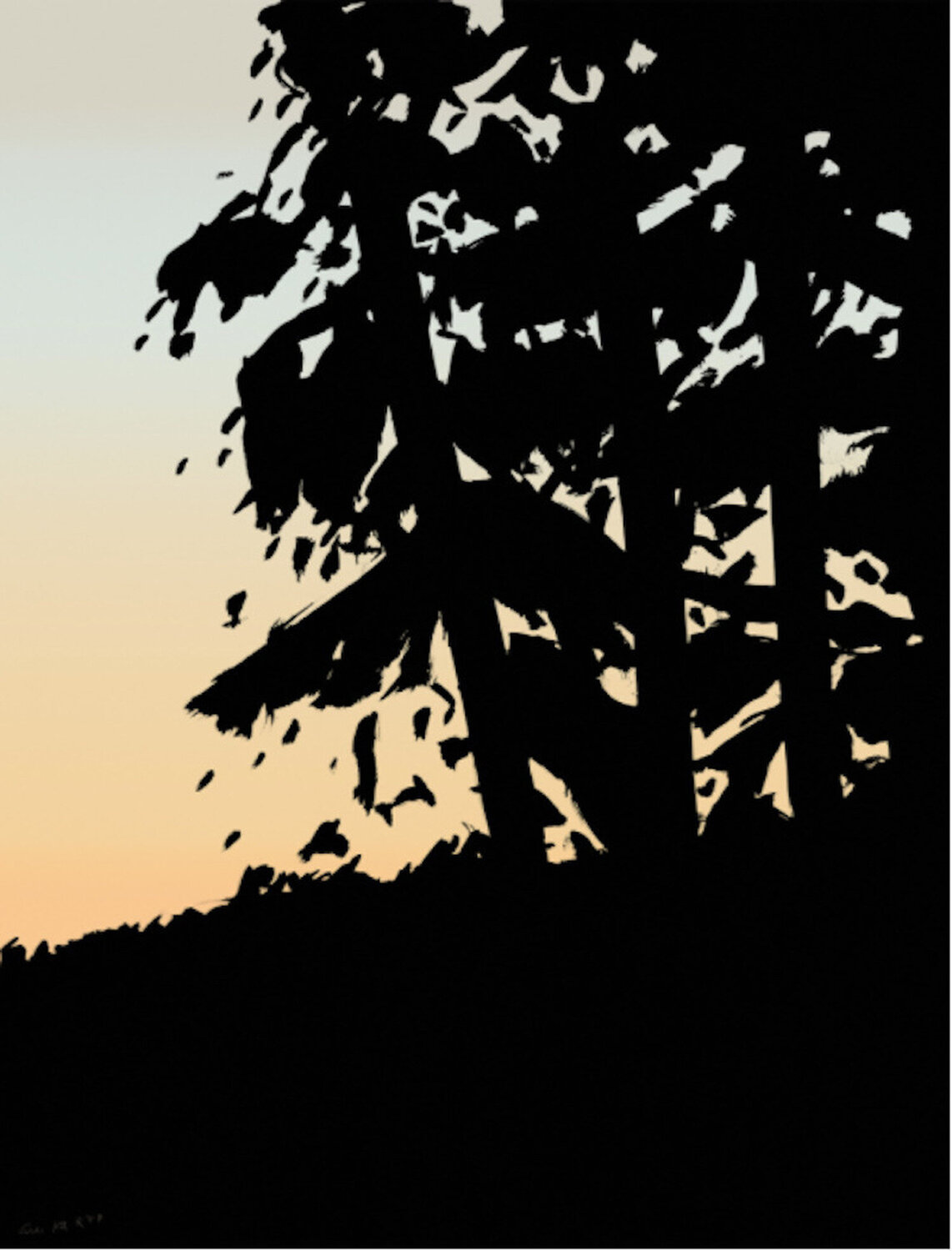Alex Katz, Sunset 1 Alex Katz Dipinto originale in vendita