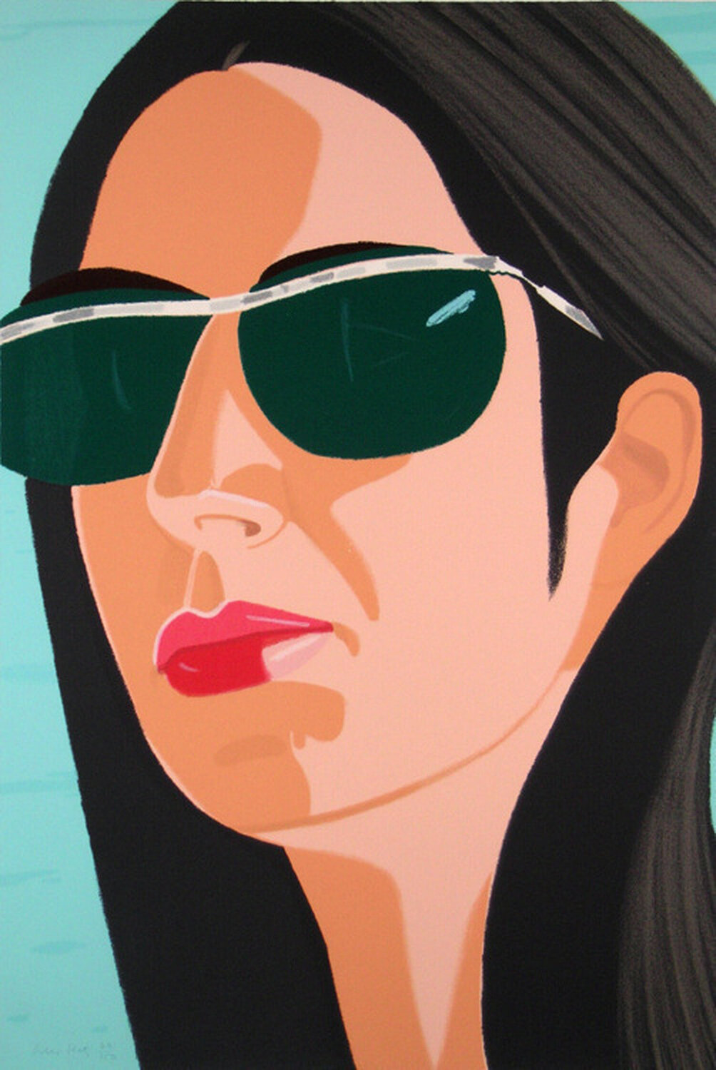 Ada With Sunglasses Alex Katz Print for sale