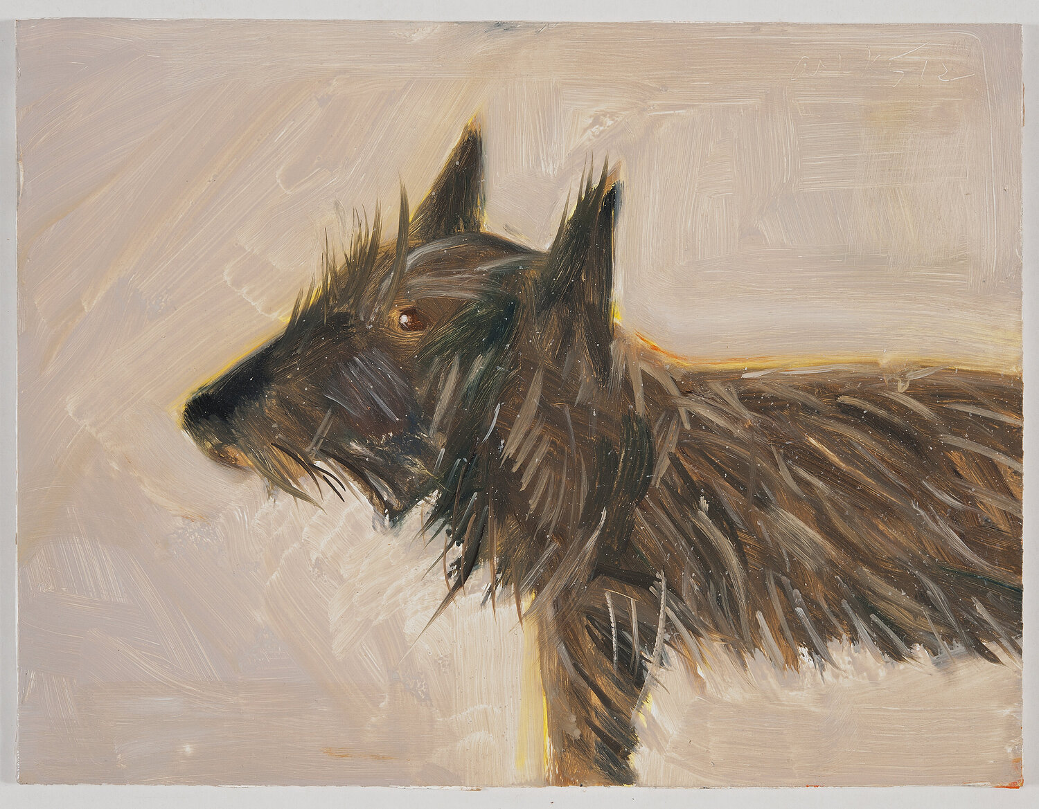 Untitled (Dog) Alex Katz Original painting for sale