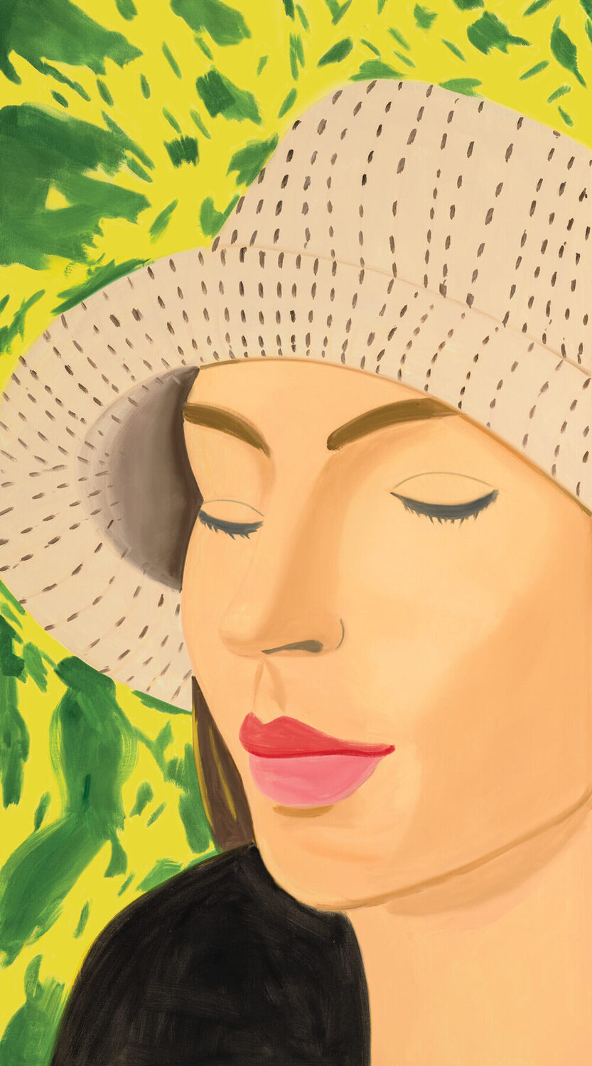 Straw Hat 3 Alex Katz Afdruk te koop