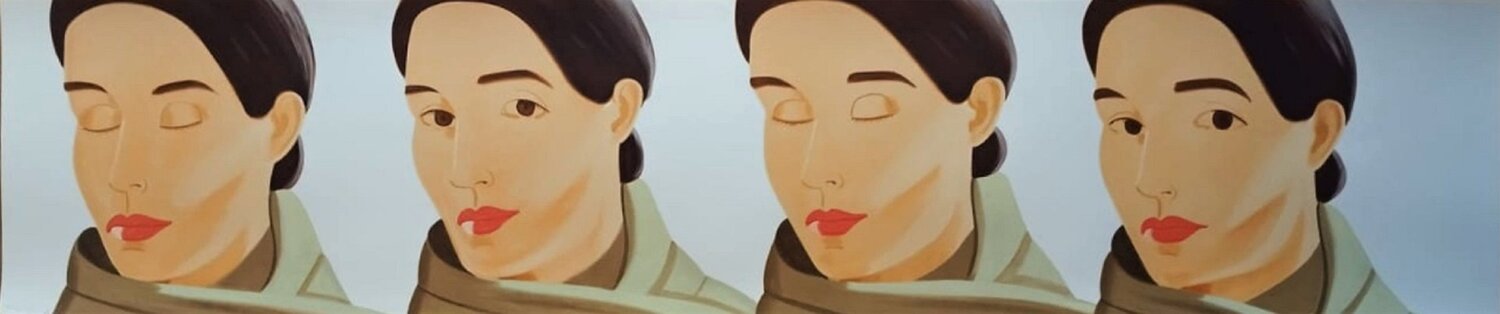 Eyes Open Eyes Closed Alex Katz Stampa in vendita