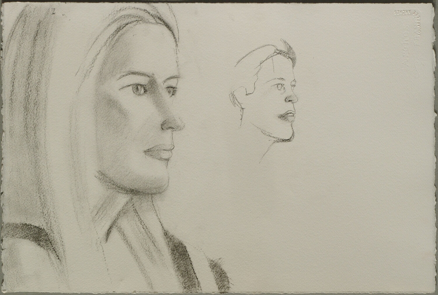 Jessica and Roan Alex Katz Werk op papier te koop