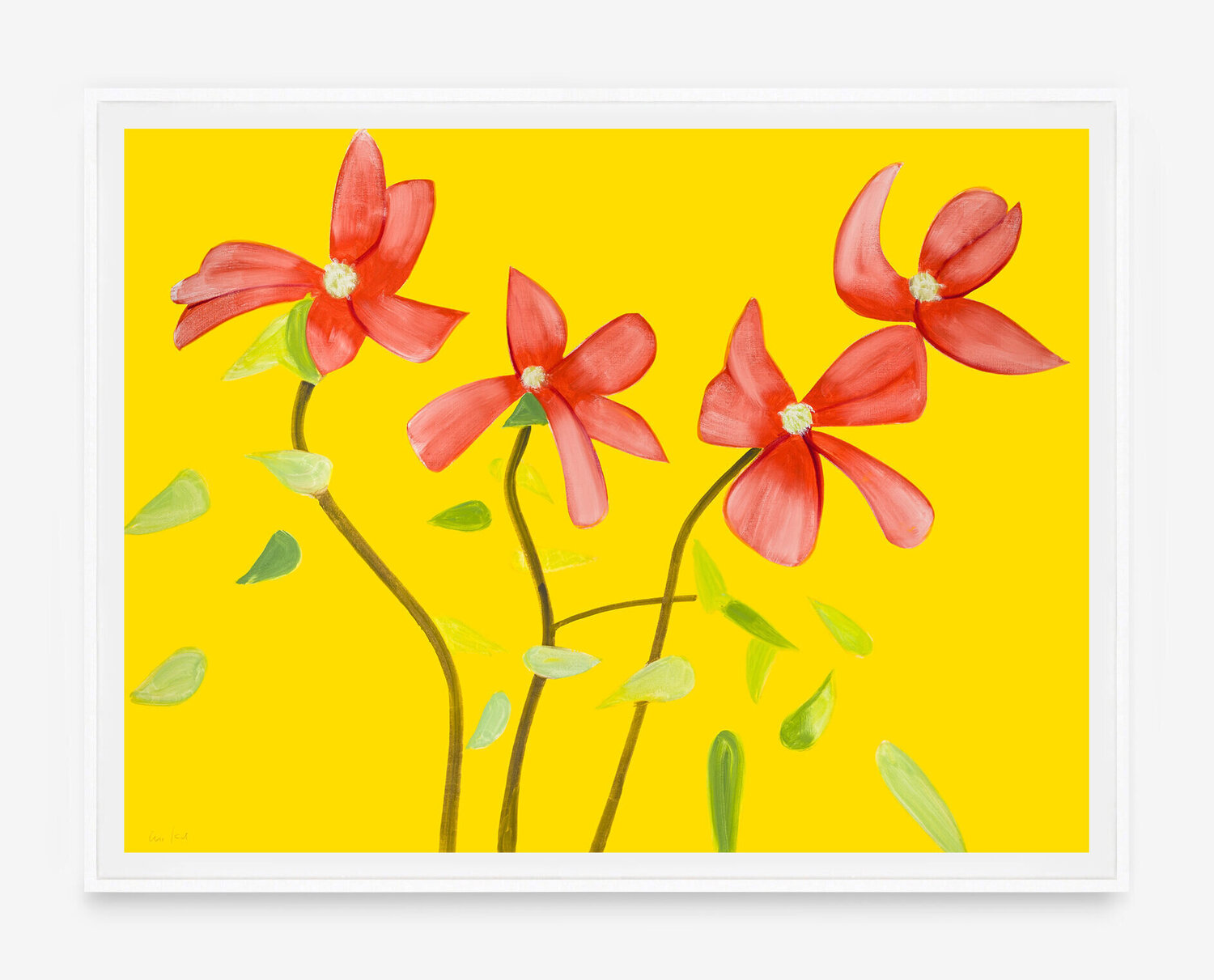 Red Dogwood 1 Alex Katz Afdruk te koop