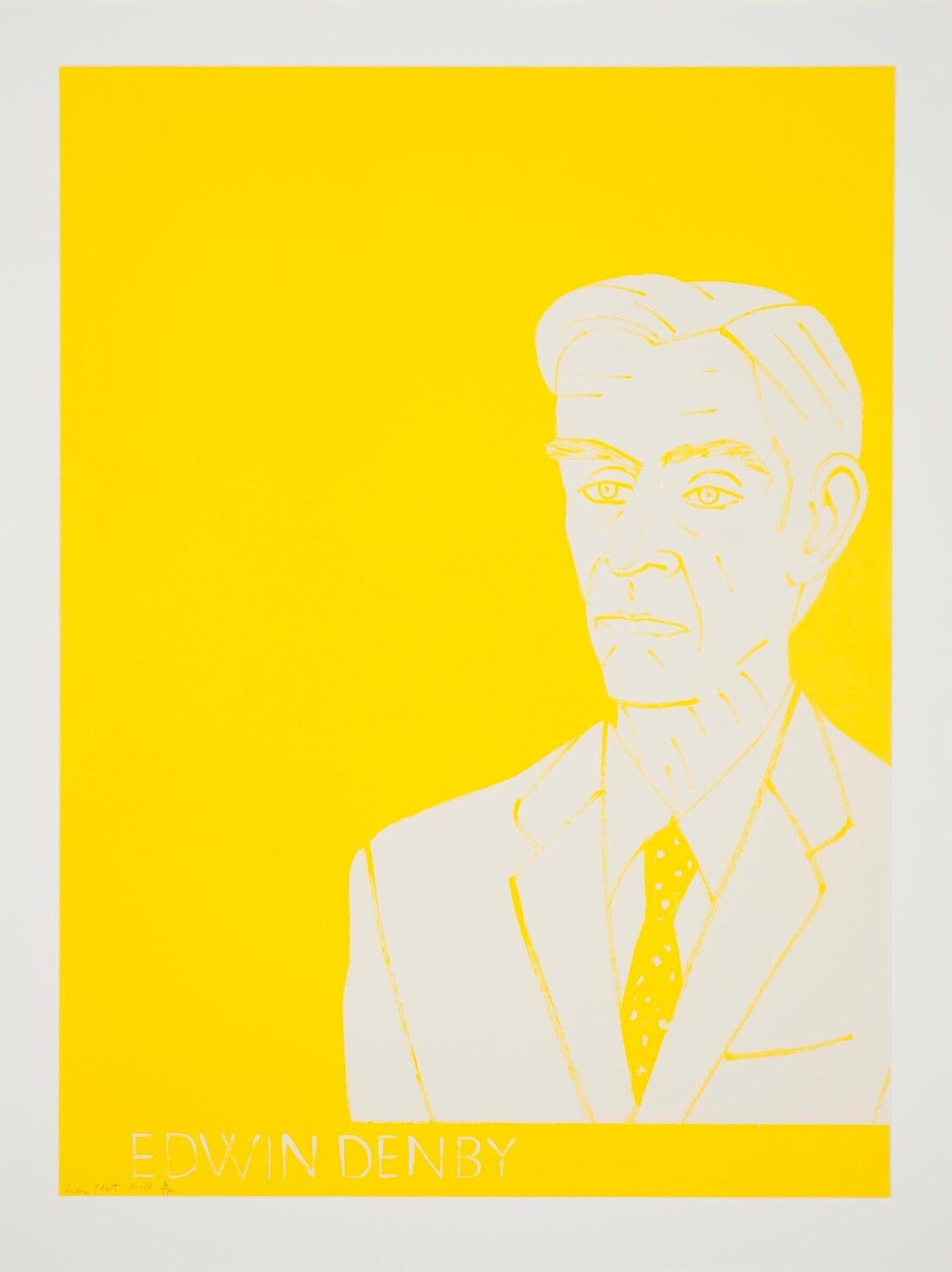 Edwin Denby Alex Katz Afdruk te koop