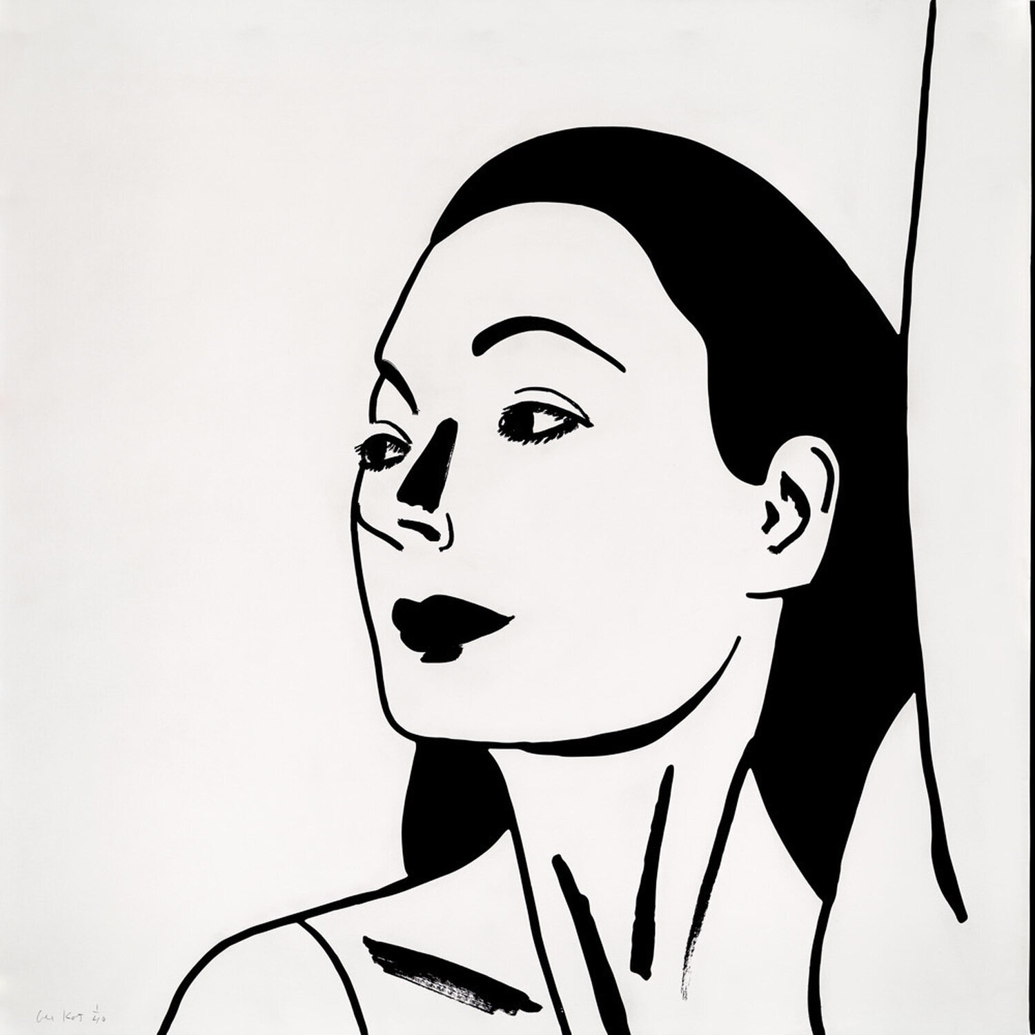 Laura 2 Alex Katz Afdruk te koop