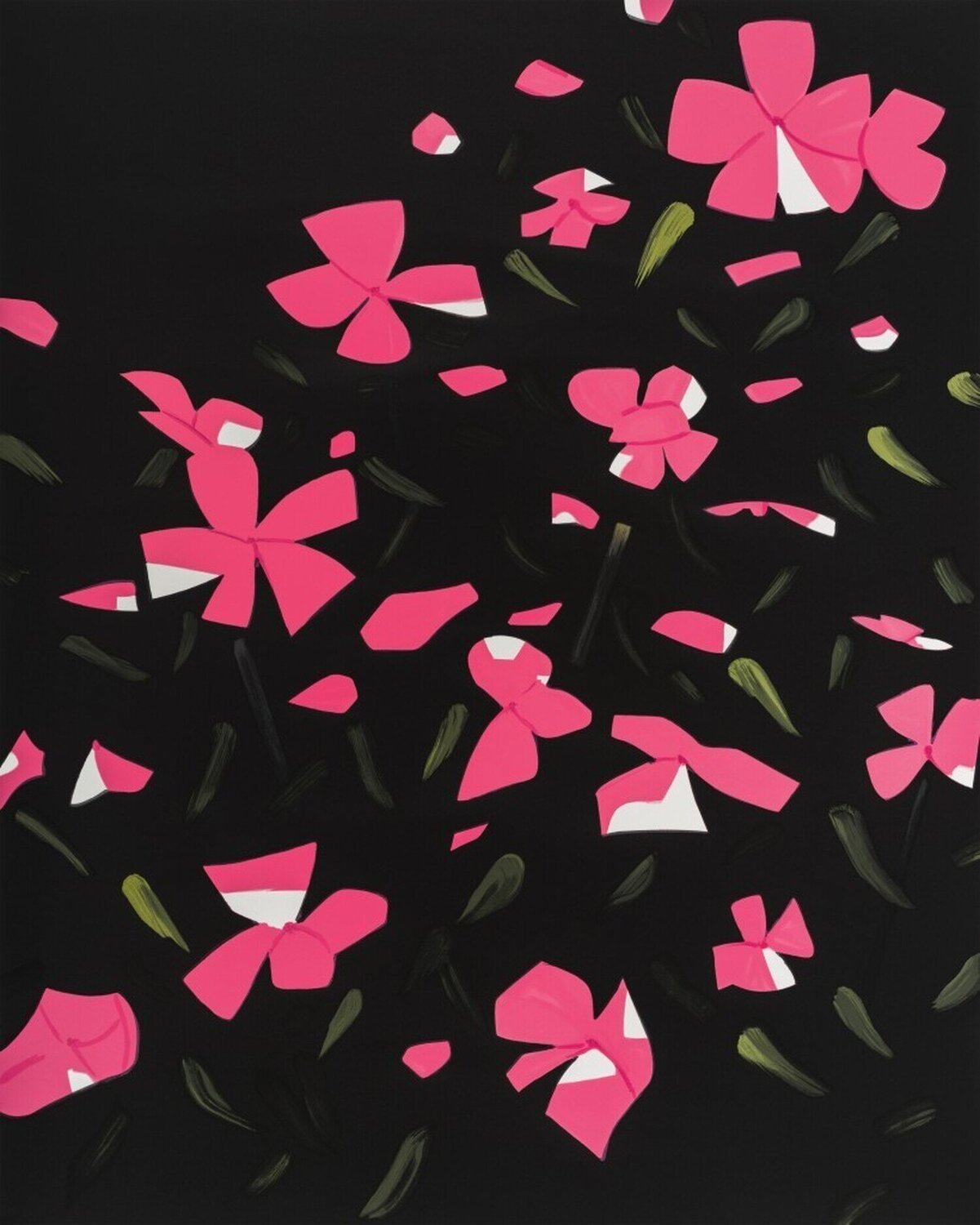 White Impatiens Alex Katz Afdruk te koop