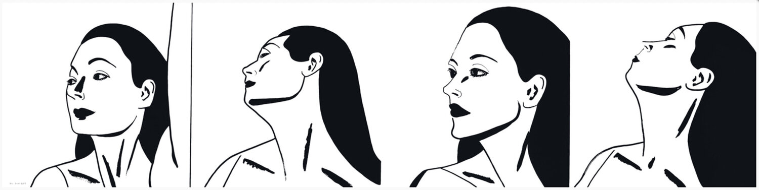 Laura x 4 Alex Katz Afdruk te koop