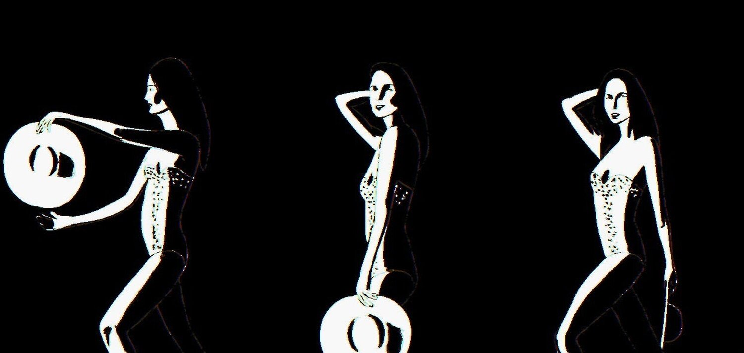 Ariel-Black/White Alex Katz Afdruk te koop