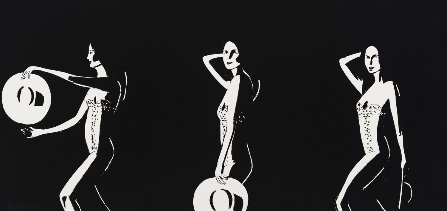 Ariel (Black and White) Alex Katz Afdruk te koop