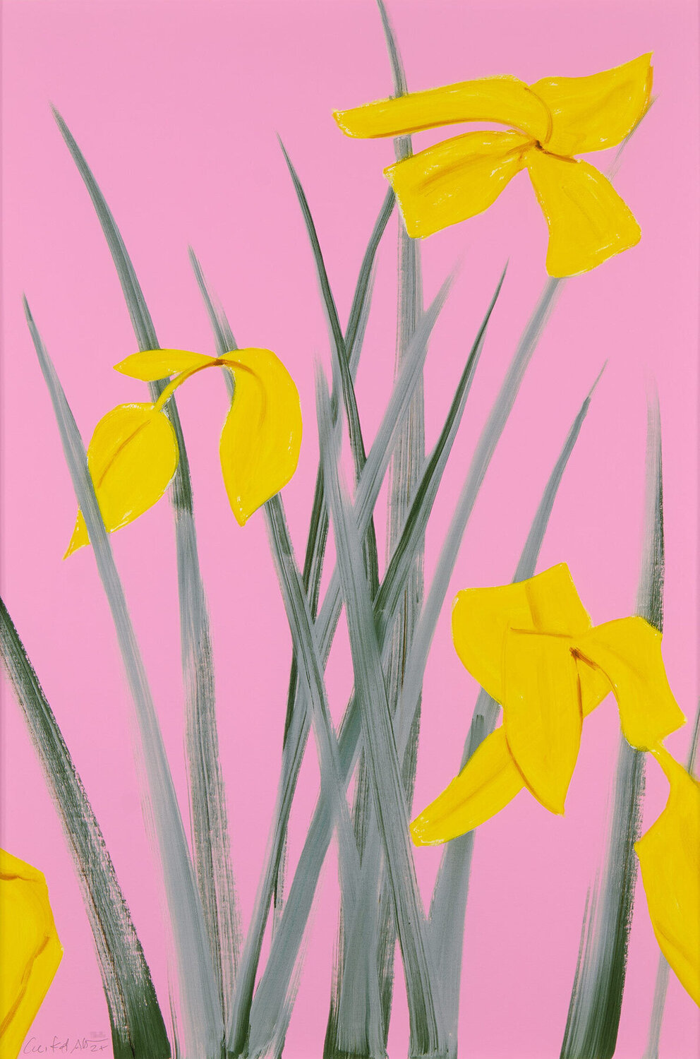 Yellow Flags 3 Alex Katz Stampa in vendita