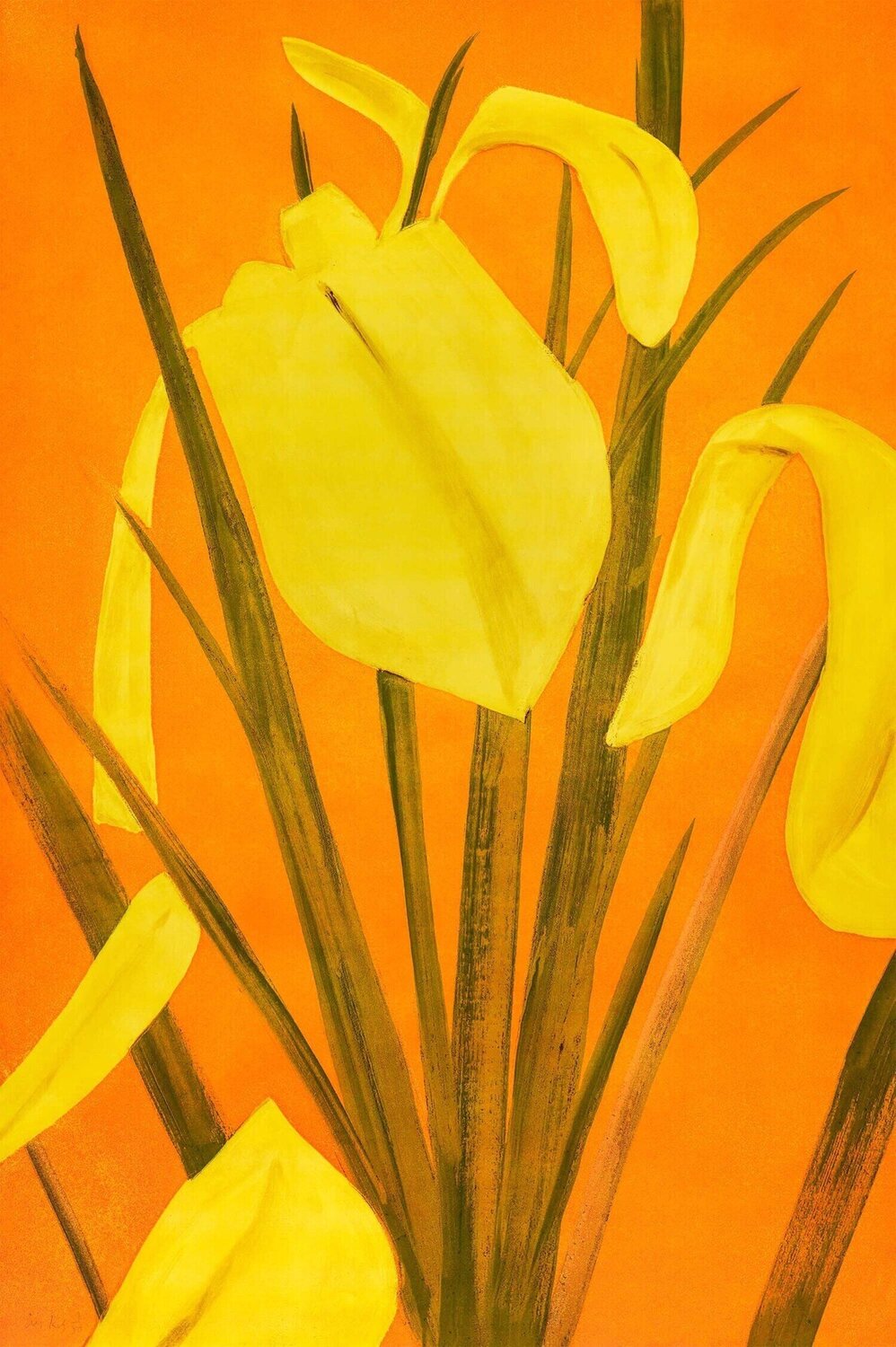 Yellow Flags 4 Alex Katz Print for sale