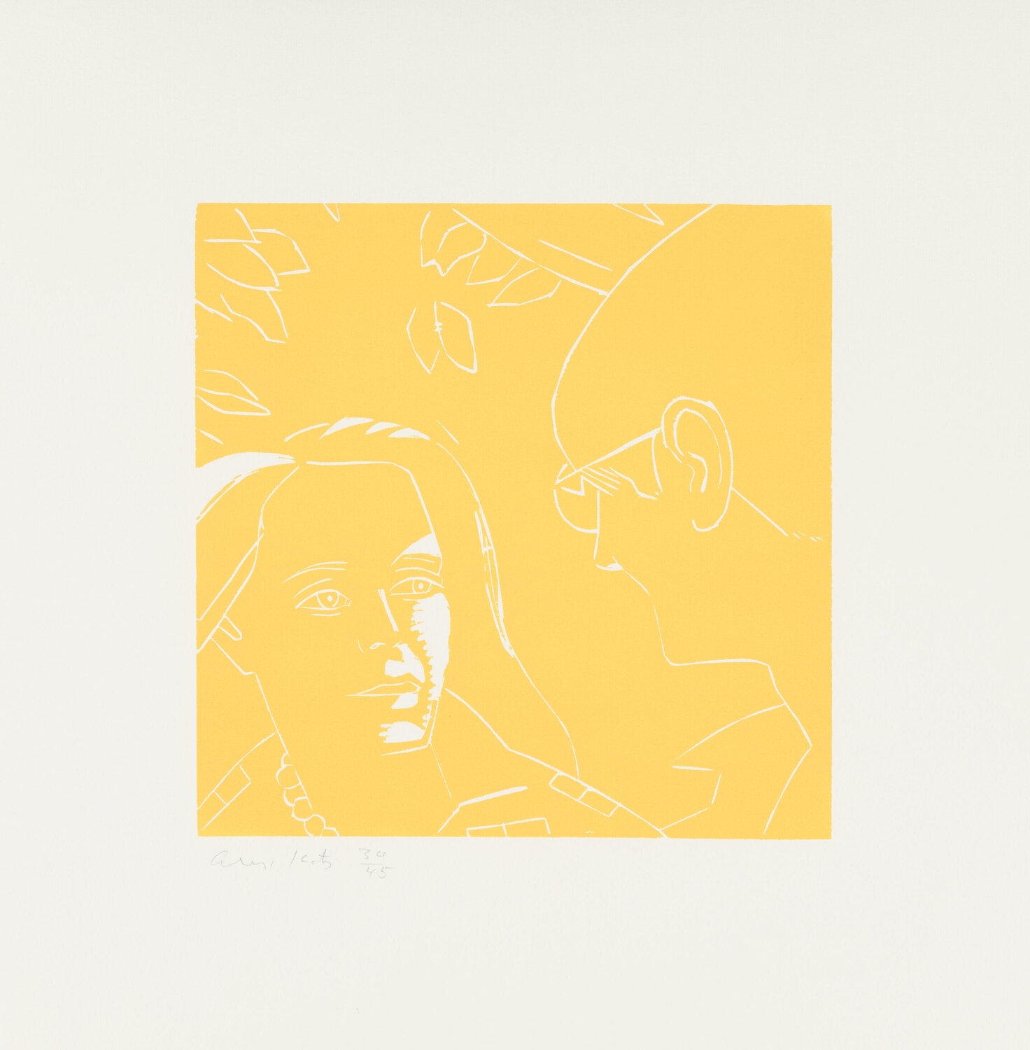 Anda and Dino (from A Tremor in the Morning) Alex Katz Stampa in vendita