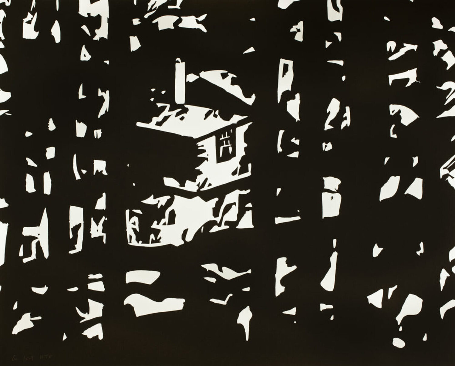 Maine Woods 3 Alex Katz Afdruk te koop