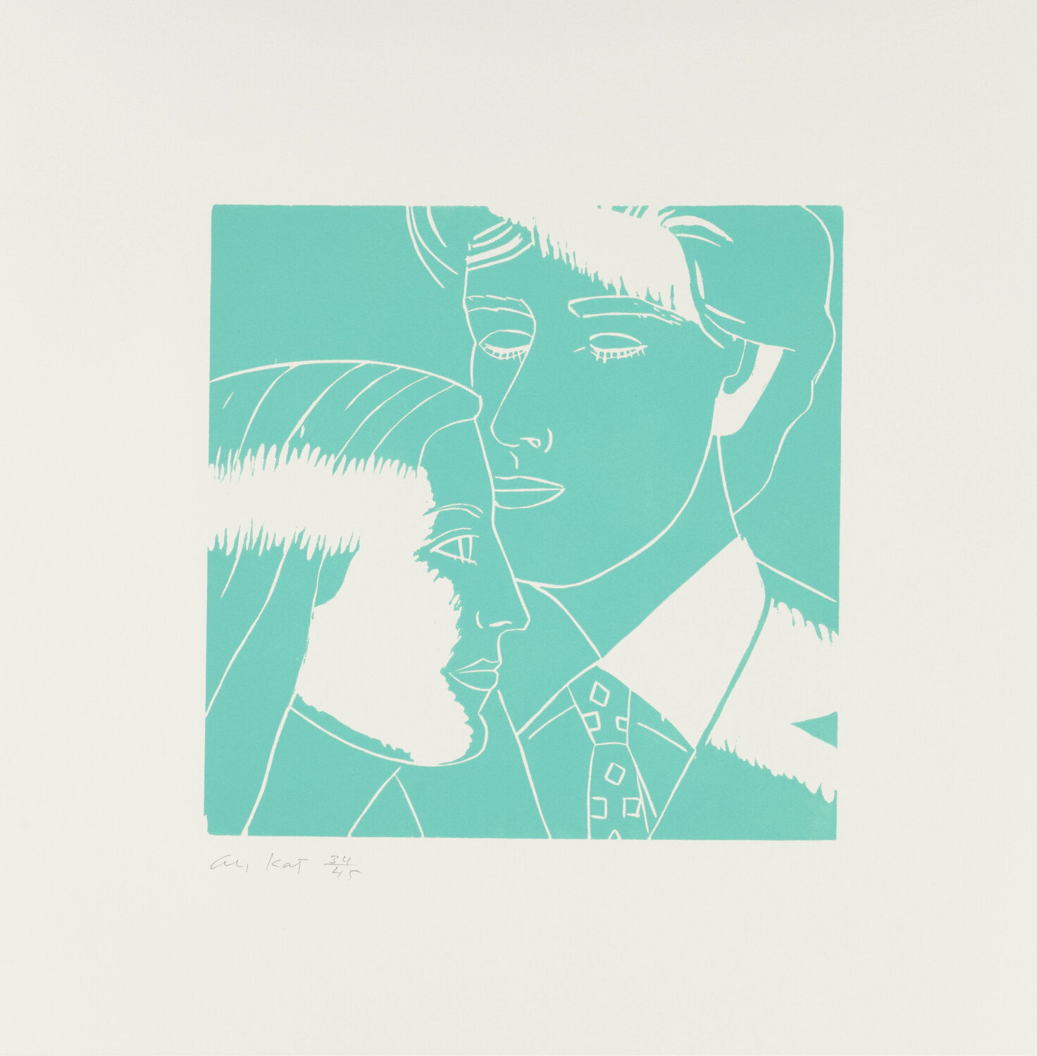 Kriti and Vincent (from A Tremor in the Morning) Alex Katz Stampa in vendita