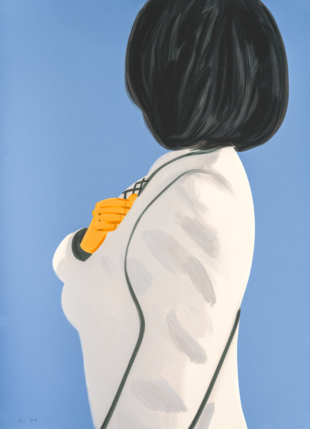 Vivien in White Coat Alex Katz Stampa in vendita