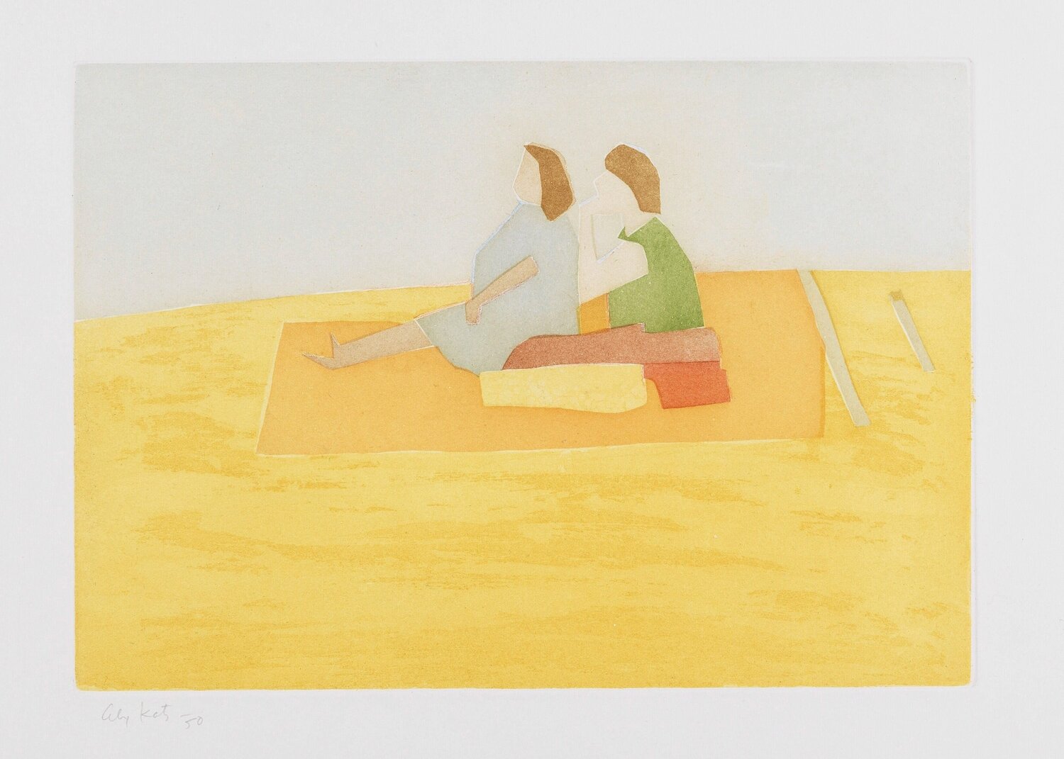 Untitled (Flying Carpet) Alex Katz Print for sale