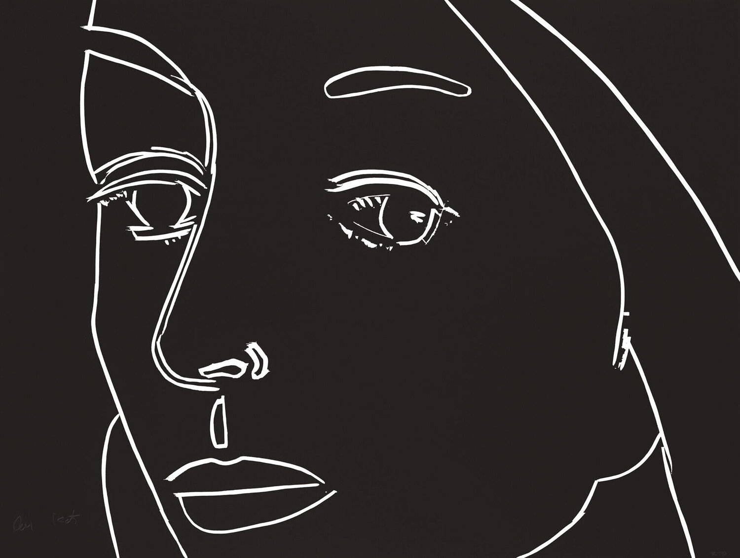 Ada (Black) Alex Katz Print for sale