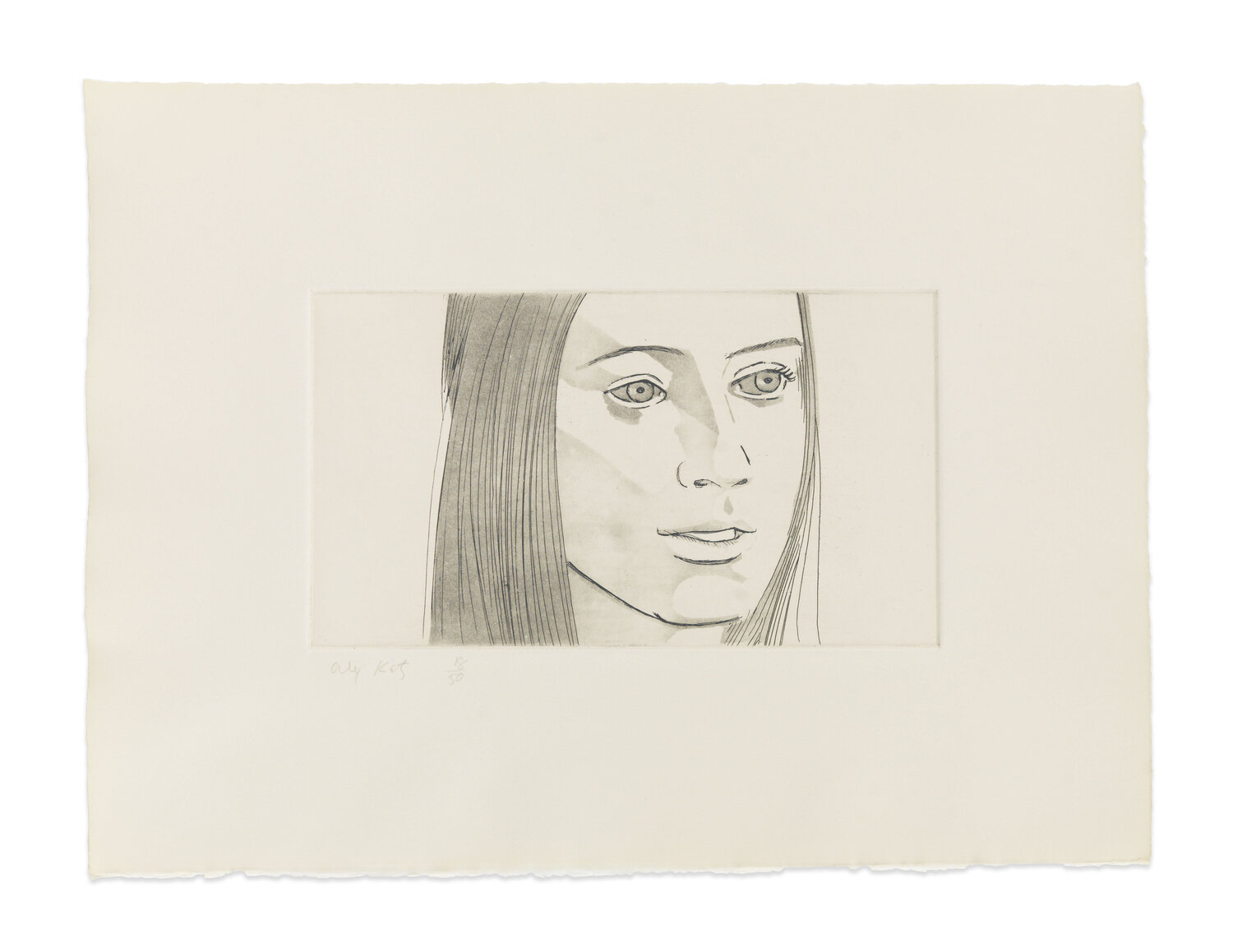 June Ekman's Class: Mary Alex Katz Afdruk te koop