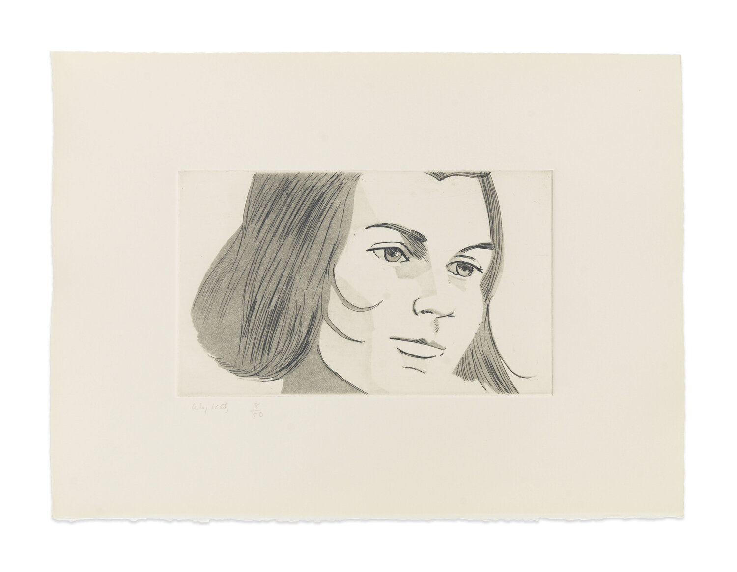 June Ekman's Class: Thalia Alex Katz Afdruk te koop