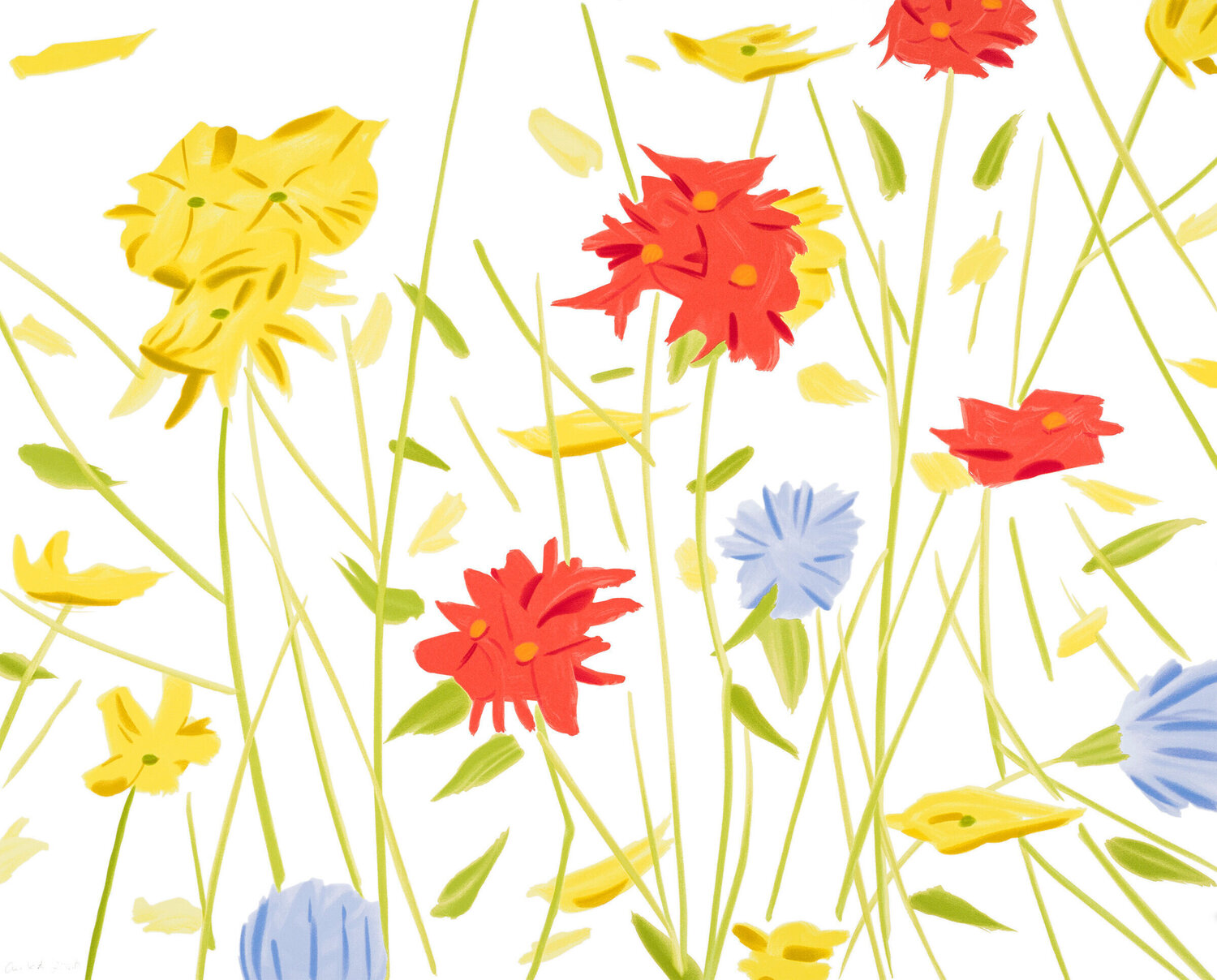 Wildflowers Alex Katz Print for sale