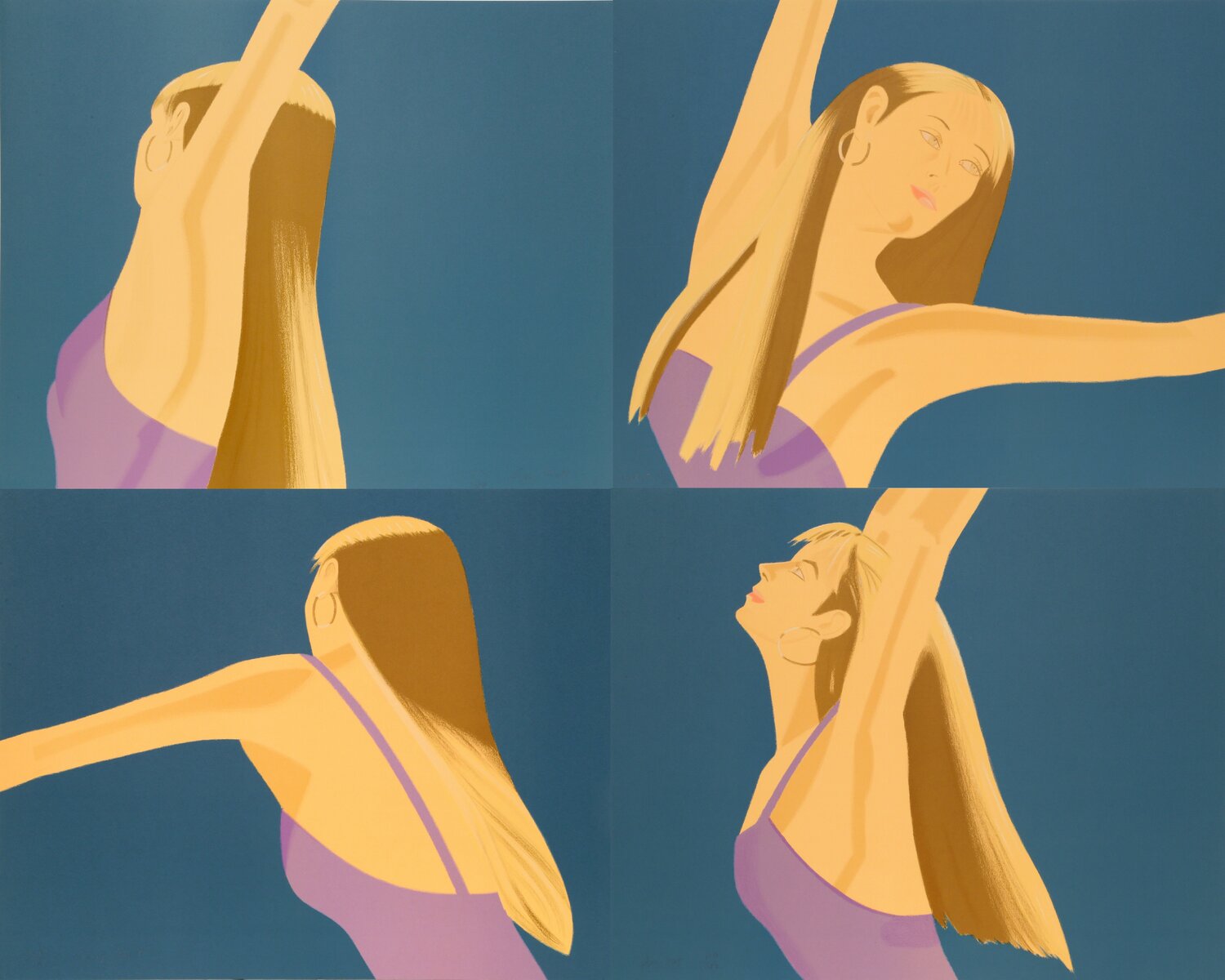 Night: William Dunas Dance Suite Alex Katz Afdruk te koop