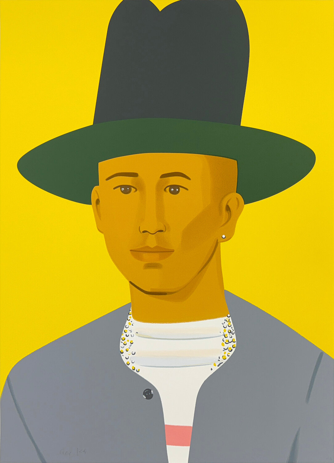 The Creative Director (Pharrell), hand signed silkscreen Alex Katz Print for sale