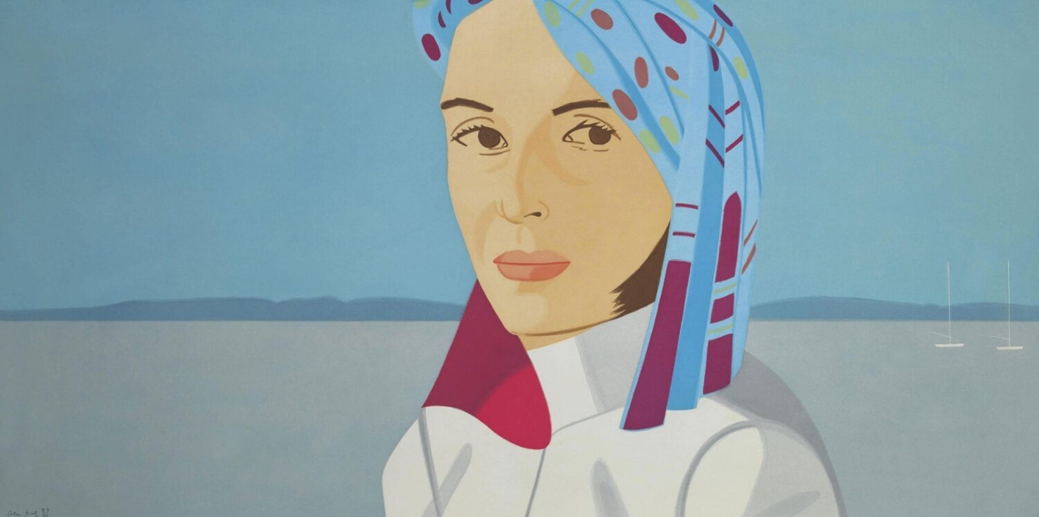 Ada in Blue Hat Alex Katz Afdruk te koop