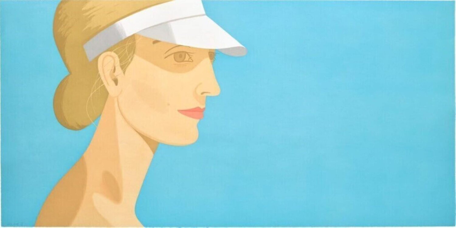 White Visor Alex Katz Afdruk te koop