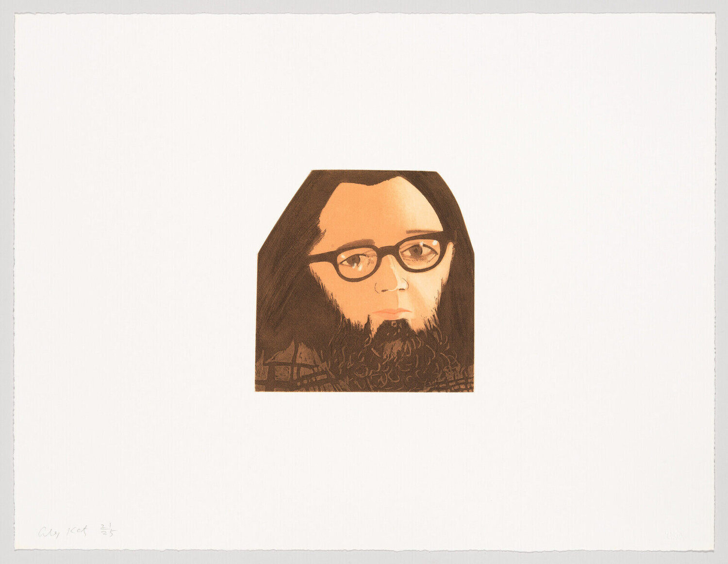 Ted Berrigan Alex Katz Afdruk te koop
