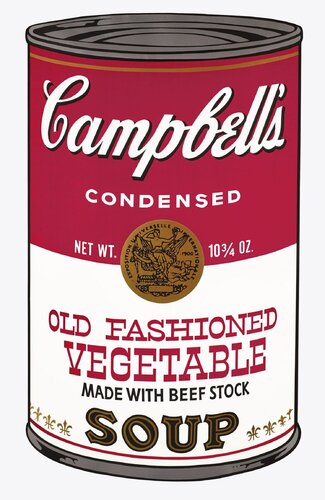 Campbell’s Soup Can II: Old fashioned Vegetable Soup (F. & S. II.54) van Andy Warhol, Afdruk te koop op Singulart