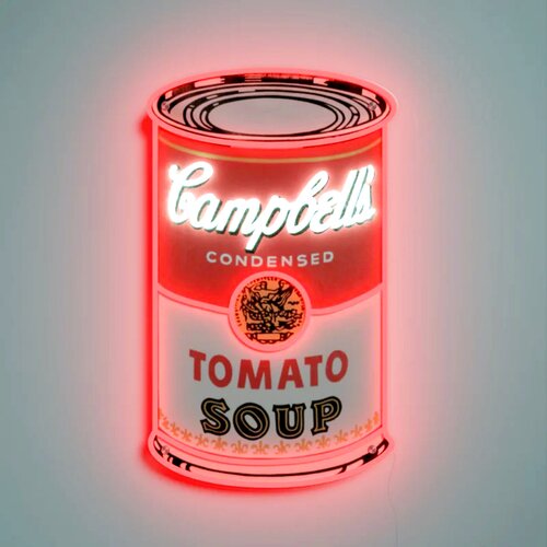 Neon light Campbell's Soup Can Wall Display Sign di Andy Warhol, Altri media in vendita su Singulart