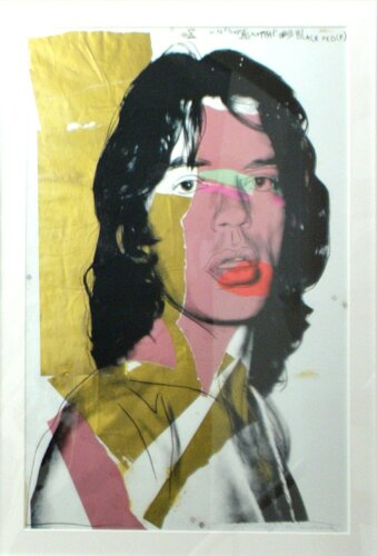 Mick Jagger 143 di Andy Warhol, Stampa in vendita su Singulart