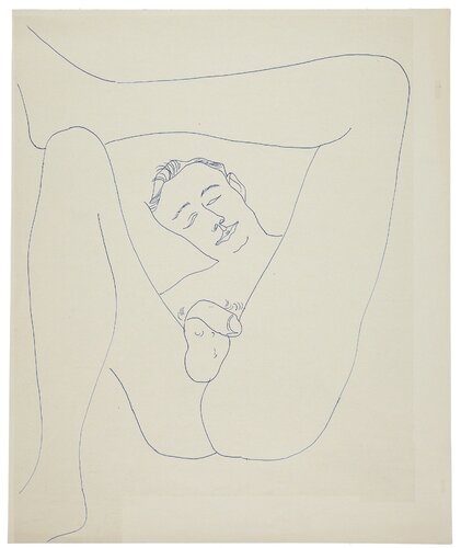 MALE PARTIAL FIGURE van Andy Warhol, Werk op papier te koop op Singulart