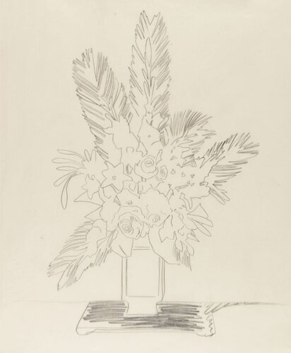 Bouquet of Flowers van Andy Warhol, Werk op papier te koop op Singulart