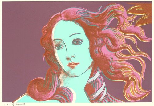 Sandro Botticelli, Birth of Venus, 1482 (F&S II.317) van Andy Warhol, Afdruk te koop op Singulart