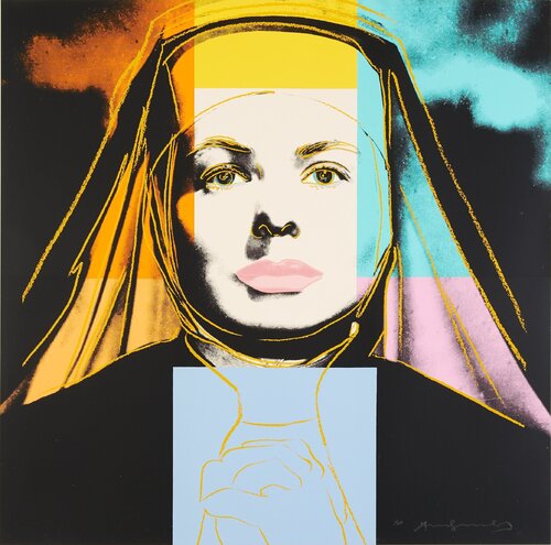 Ingrid Bergman, The Nun (F&S II.314) van Andy Warhol, Afdruk te koop op Singulart