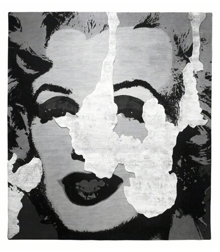 Marilyn Tarfala Permafrost Night Edit van Andy Warhol, Textiel te koop op Singulart
