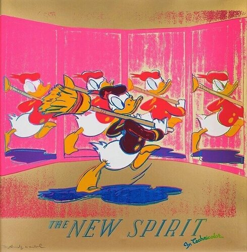 The New Spirit -Donald Duck (F&S. II.357) Artist Proof van Andy Warhol, Afdruk te koop op Singulart