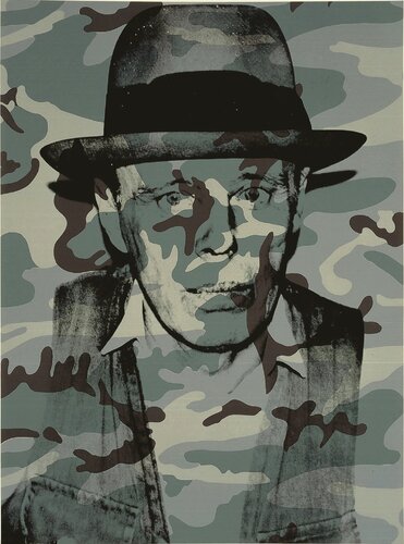 Joseph Beuys in Memoriam (from the portfolio "For Joseph Beuys") di Andy Warhol, Stampa in vendita su Singulart