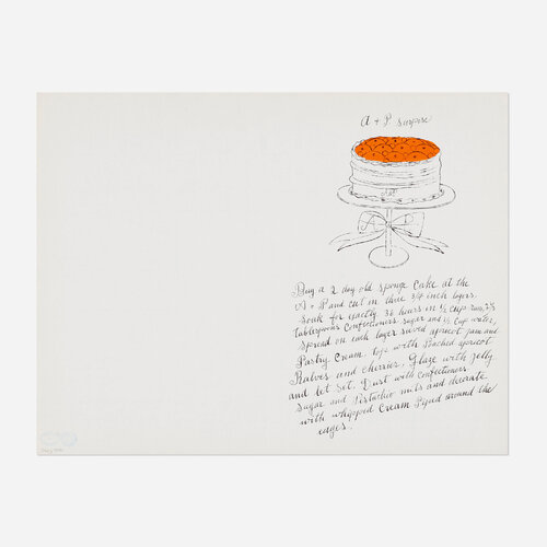 A + P Surprise, Wild Raspberries di Andy Warhol, Stampa in vendita su Singulart