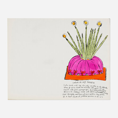 Salade de alf Landon, Wild Raspberries di Andy Warhol, Stampa in vendita su Singulart
