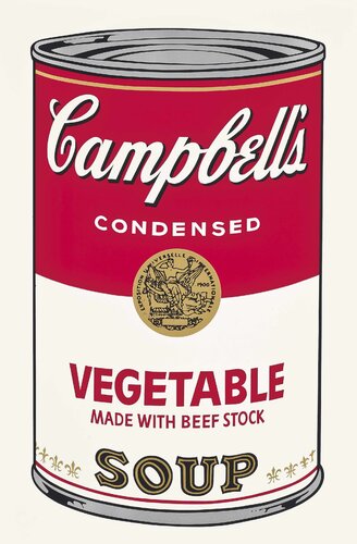Vegetable made with Beef Stock, from: Campbell's Soup I di Andy Warhol, Stampa in vendita su Singulart