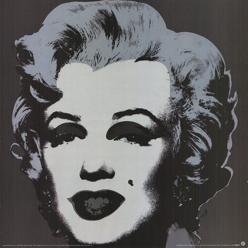 Marilyn Black (sm) di Andy Warhol, Stampa in vendita su Singulart