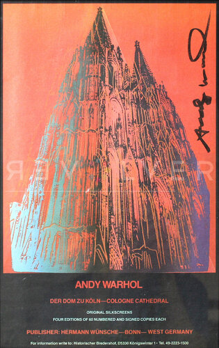 Cologne Cathedral Poster (Signed) di Andy Warhol, Stampa in vendita su Singulart