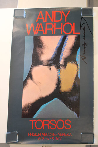 Torsos Exhibition Poster (Signed) di Andy Warhol, Stampa in vendita su Singulart