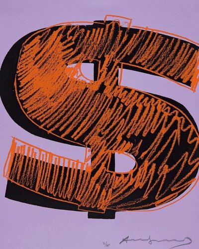 Dollar Sign di Andy Warhol, Stampa in vendita su Singulart