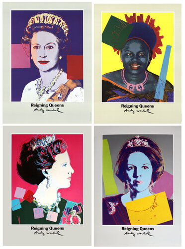 4 Assorted 'Reigning Queens' di Andy Warhol, Stampa in vendita su Singulart