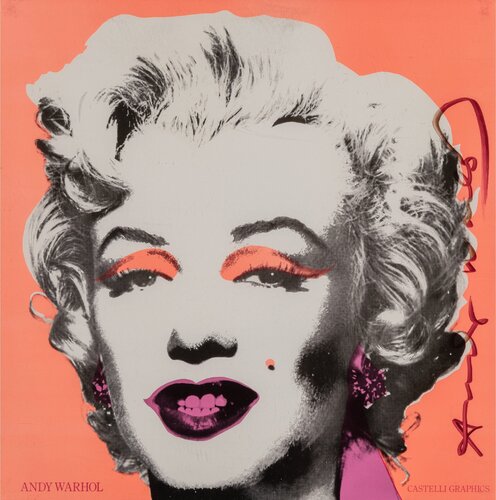 Marilyn Invitation 12” x 12” (Castelli Graphics) di Andy Warhol, Stampa in vendita su Singulart